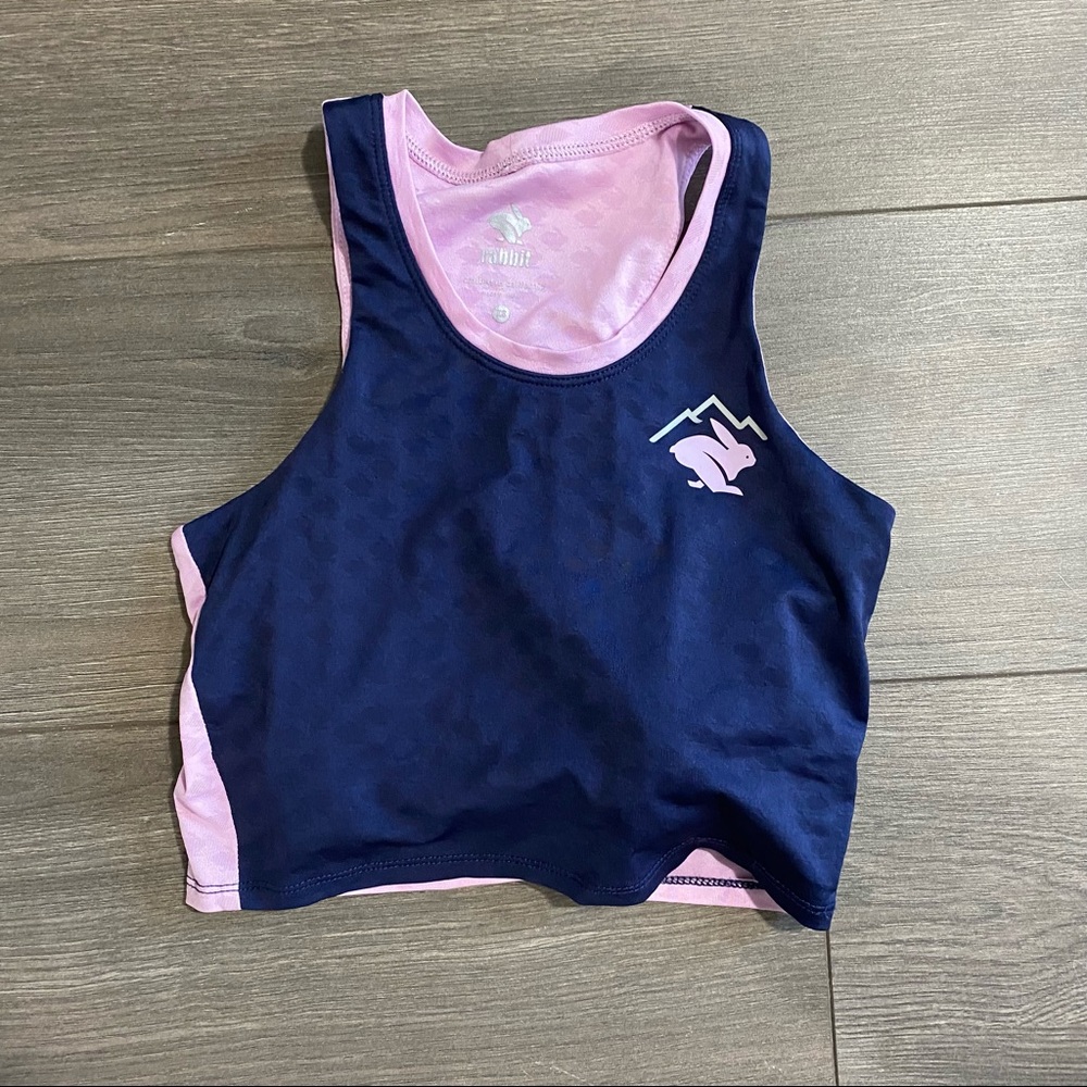 Rabbit crop hop built-in PRO - eclipse/pink lavender / extra small